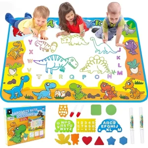 Kids Toys Water Doodle Mat: Dinosaur Painting