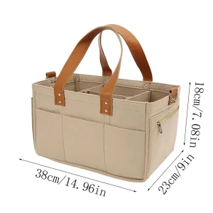 Diaper Organizer Felt Large Capacity Baby Travel Storage Bag
