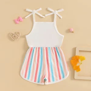 Toddler Girl Floral Print Sleeveless Romper