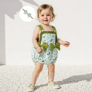 Toddler Girl Floral Print Sleeveless Romper